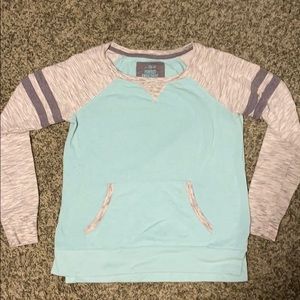 Juniors blue and grey sweatshirt